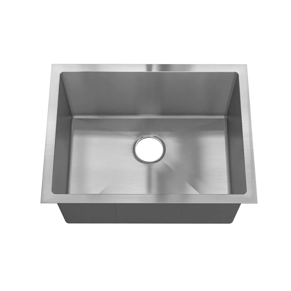 Wholesale 304 stainless steel sink household kitchen vegetable basin brushed bar island balcony under counter basin dishwasher