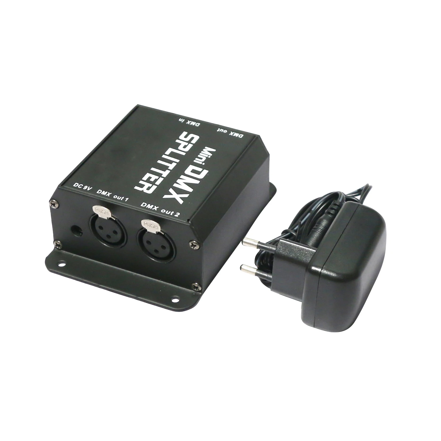 Imagem -05 - Mini Dmx Splitter Amplificador de Sinal Portas Canais Isolado 3pins Istribution Óptico para dj Disco Wedding Dmx Stage Lighting