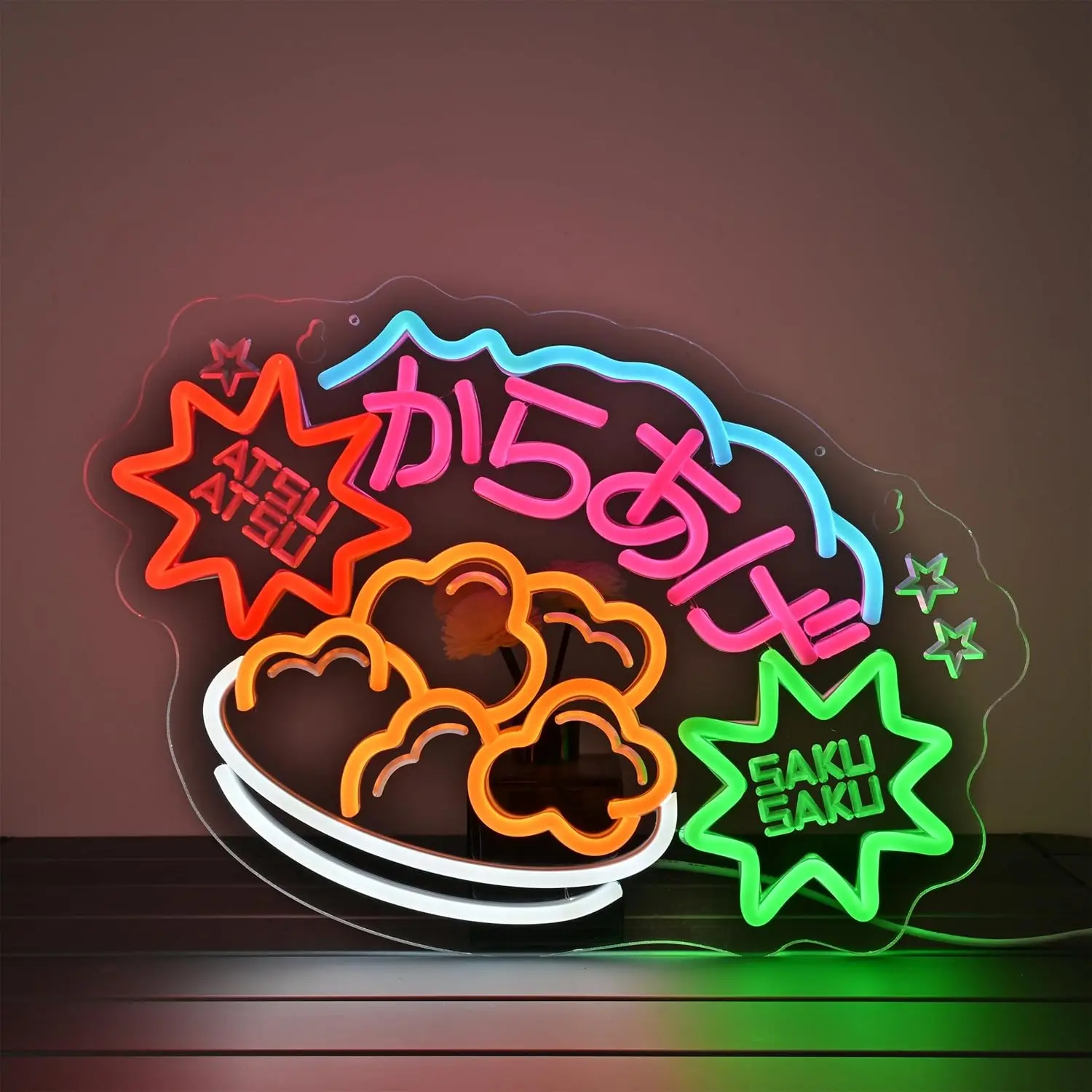 Deep Fried Chicken Neon Light LED Neon Sign for Store for Bar Coffee Shop Fast Food Restaurant Party Gift for Chicken Lovers