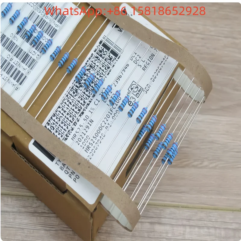 10pcs VISHAY-BC 2.2K 2K2 MRS25 1% Copper Lead Metal Film Resistors