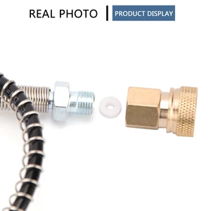 خرطوم نايلون عالي الضغط 50 سم مع وصلات توصيل سريع خيط M10x1 PCP ملفوف ربيع هوائي عبوة هواء 40 ميجا باسكال أعلى 8 أنابيب مبيعات ل pcp - No3