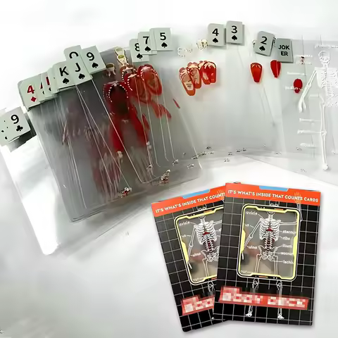 The Body Deck Cards Reusable Body Transparent Playing Cards Multi-Purpose Human Anatomy Playing Cards for Friend Gifts