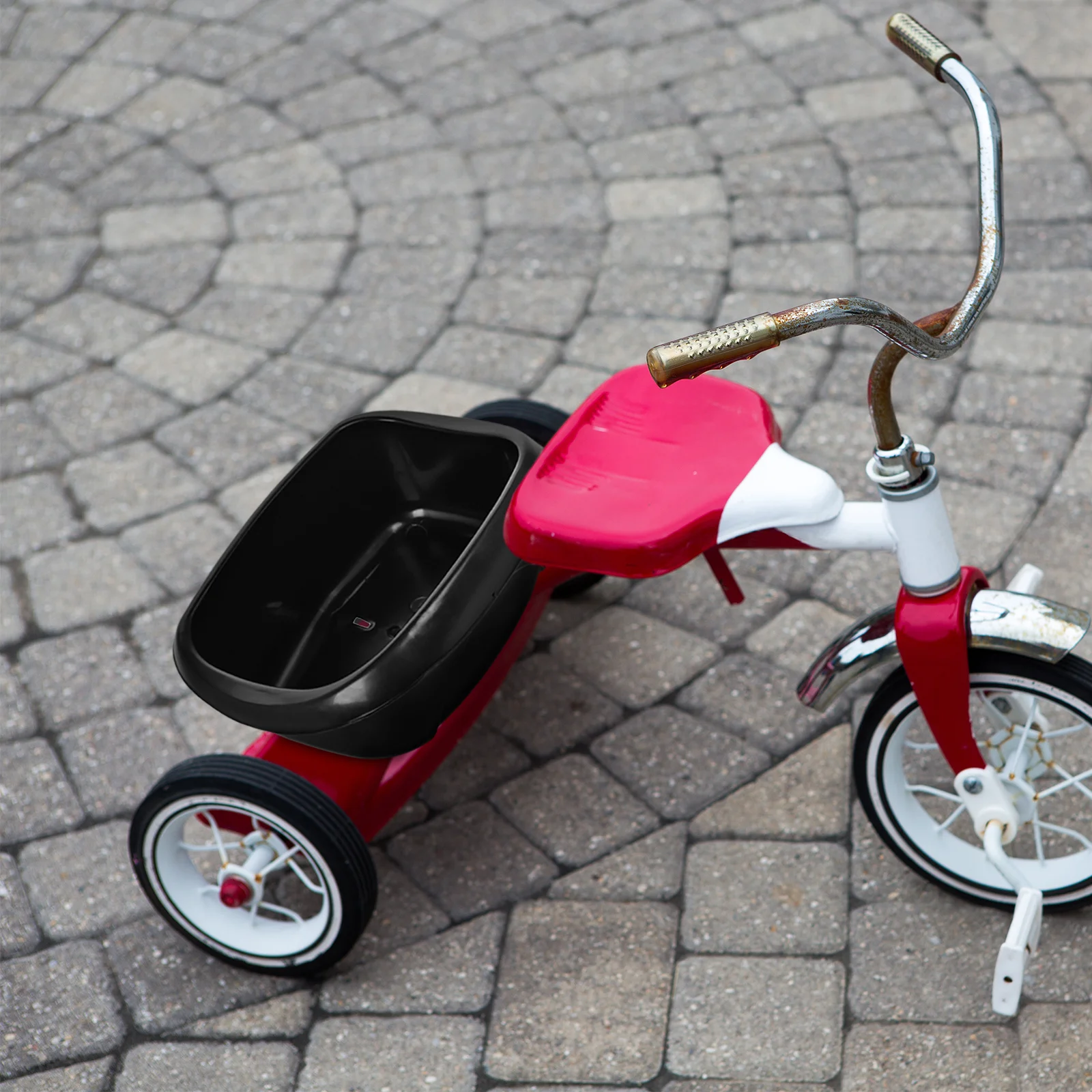 

Kids Bike Rear Front Durable Large Storage For Children'S Tricycles Stable Plastic Scooter Accessories White Mobility