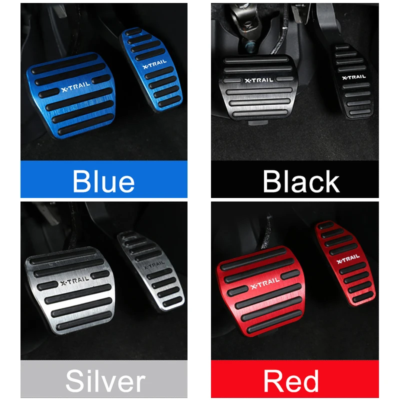 Car Foot Accelerator Brake Pedals Cover Nop-Slip Pads For Nissan X-Trail T32 T33 X Trail Xtrail 2014-2019 2020 2021 2022 2023