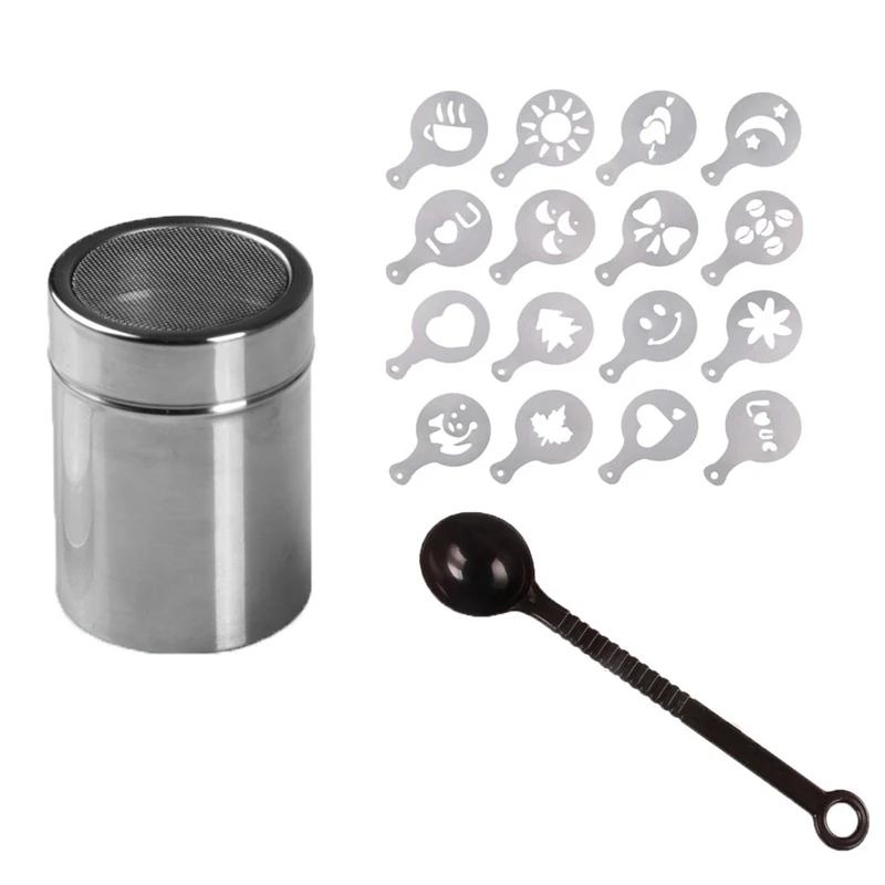 コーヒーブラシ,ステンレス鋼,コーヒースプレーテンプレート,バリスタペンシル,装飾ツール