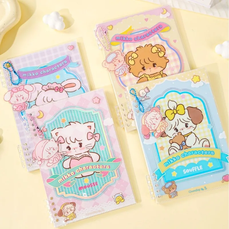 

Kawaii Mikko PP блокнот с вкладышами, канцелярские принадлежности A5, горизонтальная внутренняя страница, блокноты в стиле аниме Mikko, студенческие дневники, книги, подарок