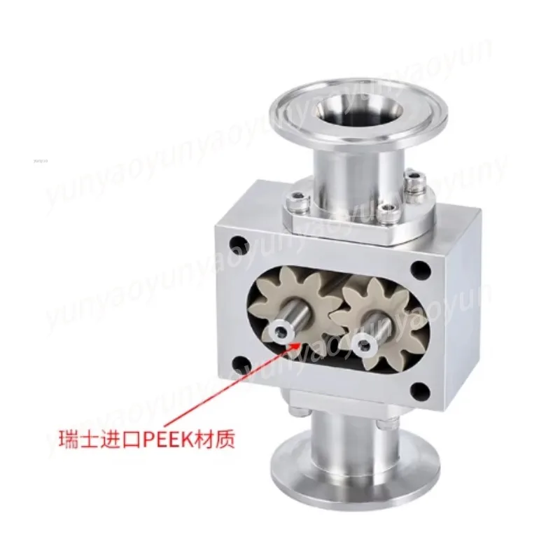 60L High Viscosity Gear Pump 316L Stainless Steel Paste Piston Filling Metering Pump