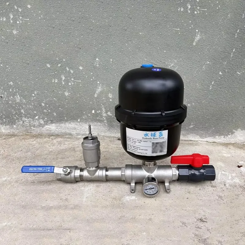 2026 Stainless Steel Mini Hydraulic Ram Pump Kit High Lift No Electricity Automatic Water Pump
