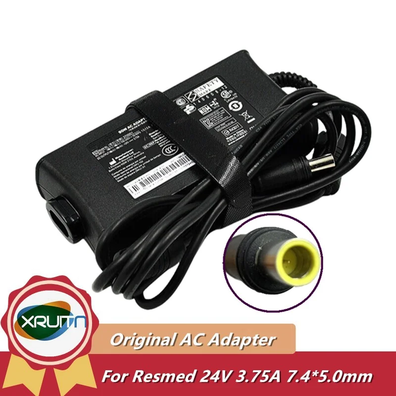 24V 3.75A Genuine 90W AC Adapter Power Charger For ResMed AIR CURVE S10 AIR SENSE S10 1 IP22 370001 370006 370002 37015 DA90A24