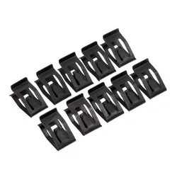 10Pcs Front Console Dash Dashboard Auto Door Trim Metal Retainer Black Rivets Fastener Clips Fit for Ford Mazda Audi Toyota