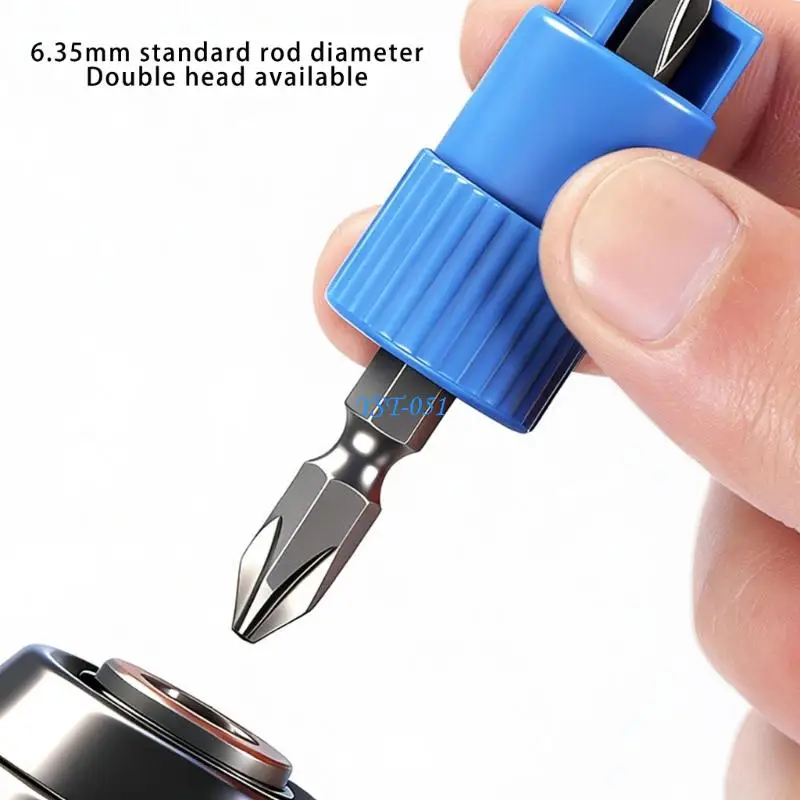 E15A Spring Load Screw Setter Screw Holders Bit With 6.35mm Handle Tip Design For Secure And Efficient Fastening
