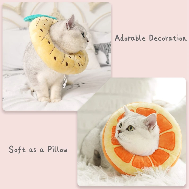 Adjustable Cat Cone Collar Soft, Cute Cats Recovery Collar, Cats Cones After Surgery For Kittens