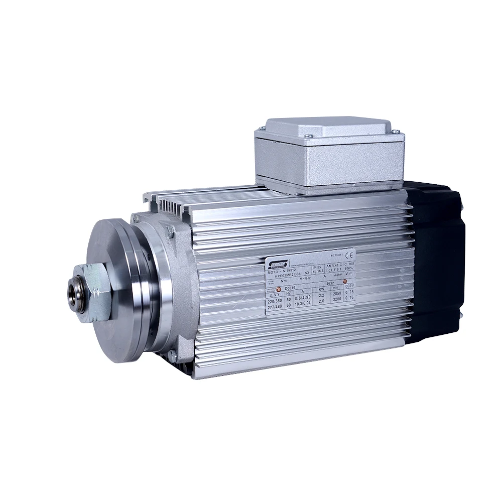 

HPE63 2.2KW DX/SX S6 High Torque Cnc Router Spindle Motor Ac Dc Motor Air-cooling