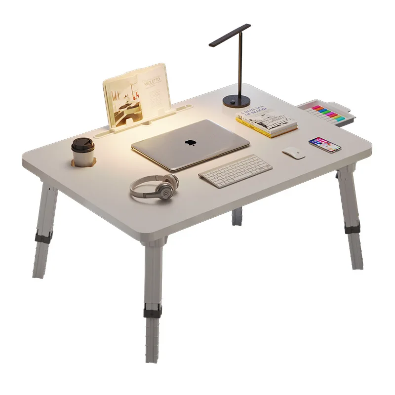 Extra Large Height-Adjustable Foldable Bedside Laptop Desk & Reading Table