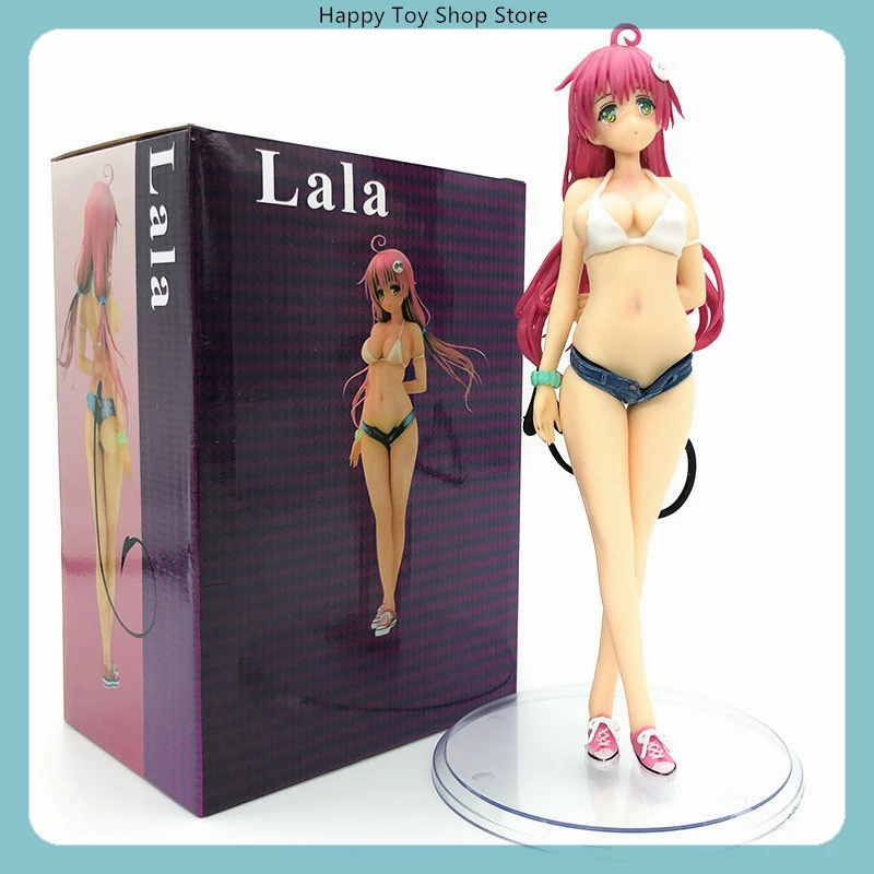 22cm Tolove Lala Satalin Deviluke Standing Position Anime Girl Figure Model Statue Collection Desktop Decoration Ornament Toys