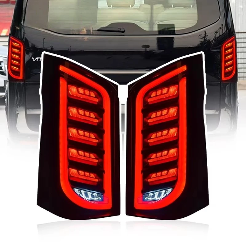 Car Lights for Vito Led Tail Lamp V Class W447 Dynamic Signal Tail Light Animation Rear Stop Brake Reverse Auto Accessories