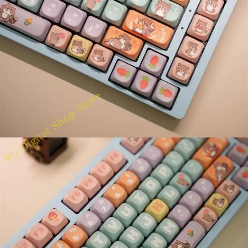 96BA Customize Your Typing Experience Animal Keycap 135Key Set Strong Flexibility