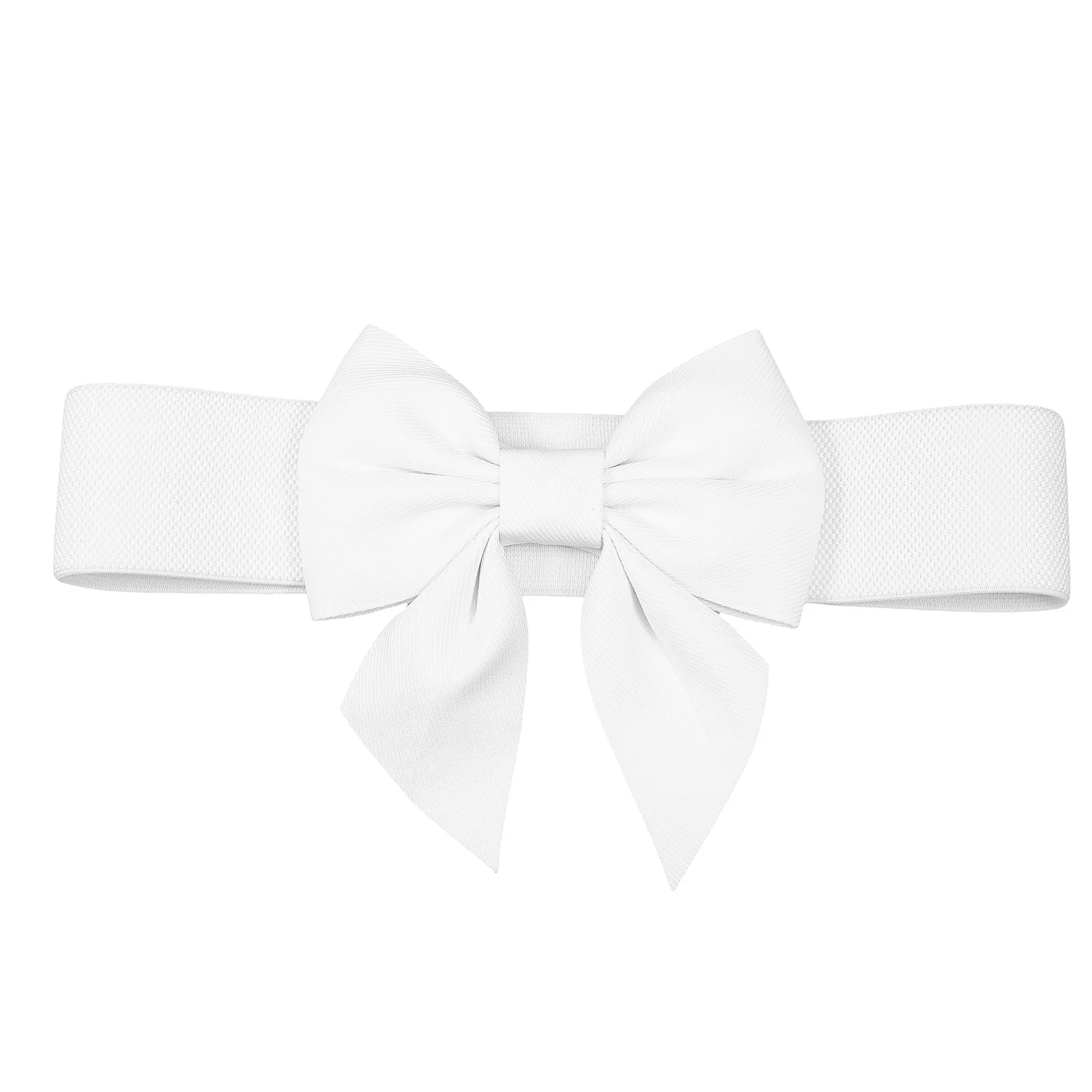 

Wide Elastic Bow Belt for Women Dress Fashion Waistband Stretch Decorative Sash Belt Comfortable Waist Strap Bow Waistband