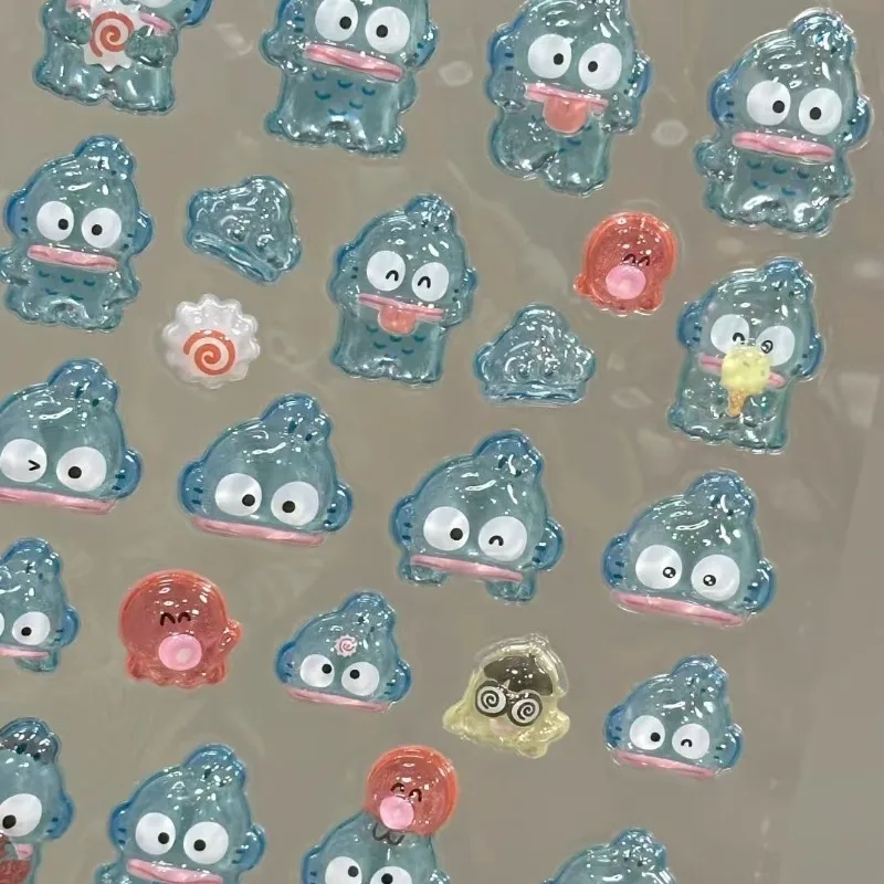 

Hangyodon Anime Kawaii Sanrio Ins Baby Sticker Cute Cartoon Diamond Stickers Children Decorative Patch Gifts Toys for Kids