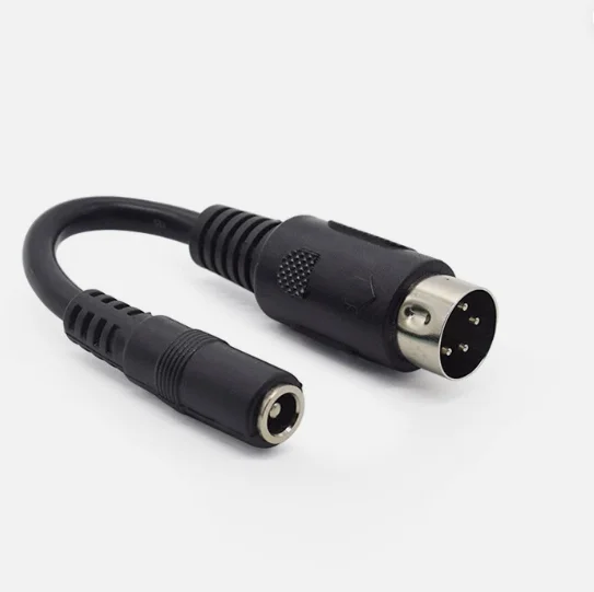 HJY...NN 5.5x2.5mm to 4 Pin Din AC Power Adapter Converter for Korg Triton LE61 LE76 LE88