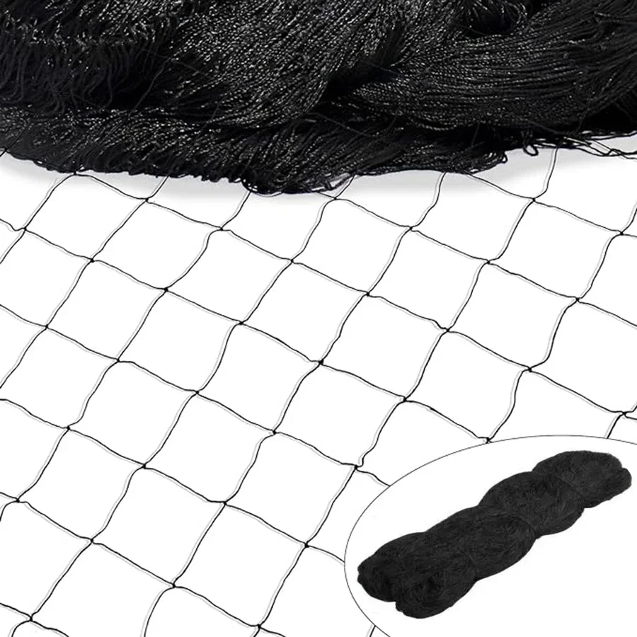 4x5m/ 5x20m Reusable Black Fruit Tree Netting, garden netting for protecting fruit trees, plants and vegetables from birds and a