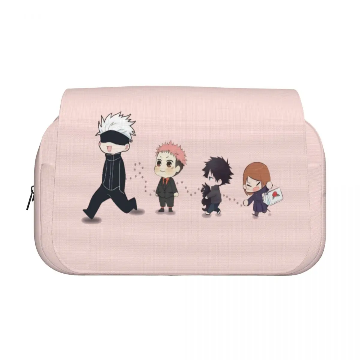 Double Clamshell Pen Case Jujutsus Kaisens Anime Pencil Pouch Pen Box for Student Bags Students School Gifts Accessories