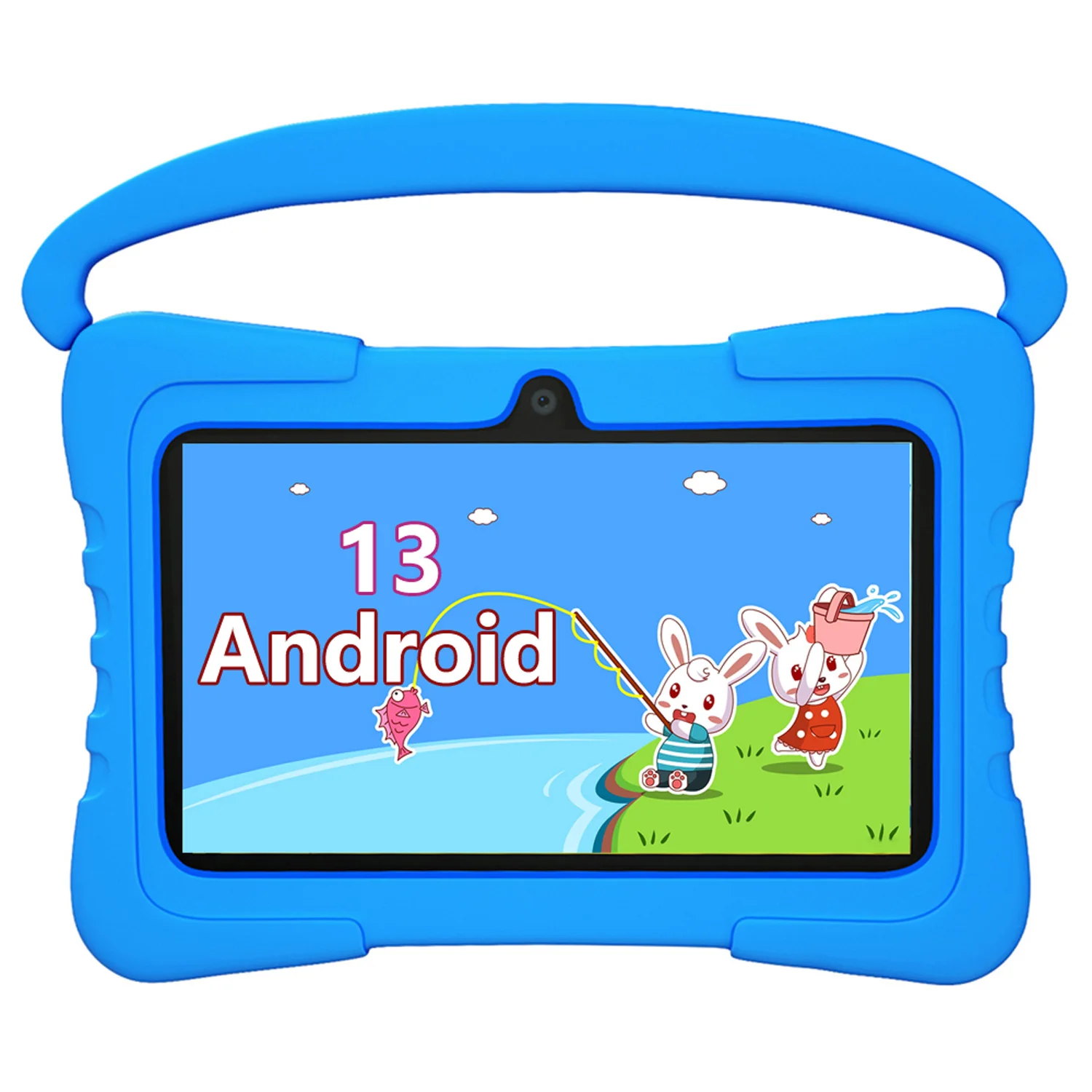 New 5G WiFi 7 Inch Kids Tablets Android 13 Quad Core 4GB RAM 64GB ROM 4000mAh Bluetooth Children's Gift Kids Software Tablet Pc