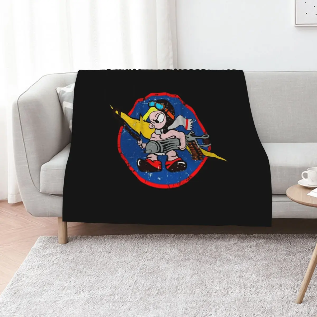 USAF - 487th fighter squadron - The HUNters - Clean Style Throw Blanket Soft Beds Travel Beautifuls Giant Sofa Hairys Blankets