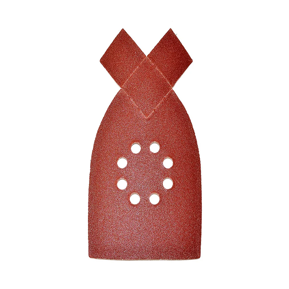 

50 PCS Flocked Sandpaper Sheets Triangle Pads Grinding Disc Sanding Discs Hook Loop