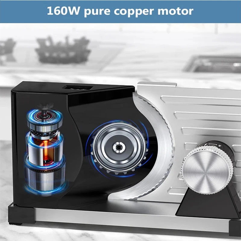 110V Electric Slicer Mutton Foldable Bread Slicer Meat Cutter Multi-function Food Vegetable  Roll Cutting Machine