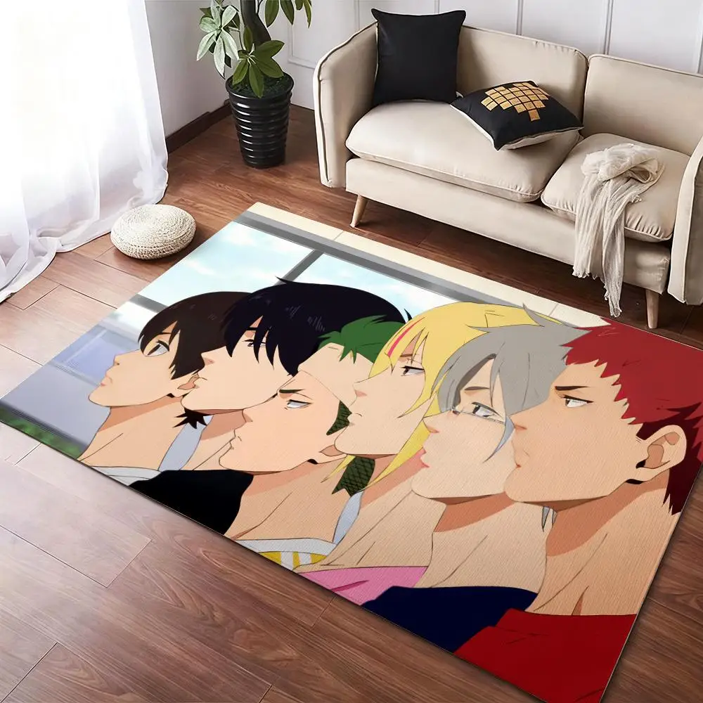 

japan B-BakutenS Anime Floor Mat Soft Thickened Non-Slip Door Mat for Living Room Home Decor Flannel Rugs