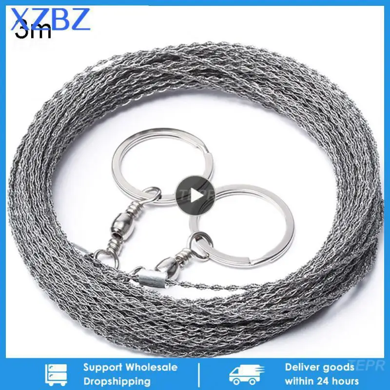 Bold Stainless Steel Wire Saw Sawing Tree Hand-pulled Hacksaw Outdoor Survival Rope Wood Cutting Water Grass Survival Equipment