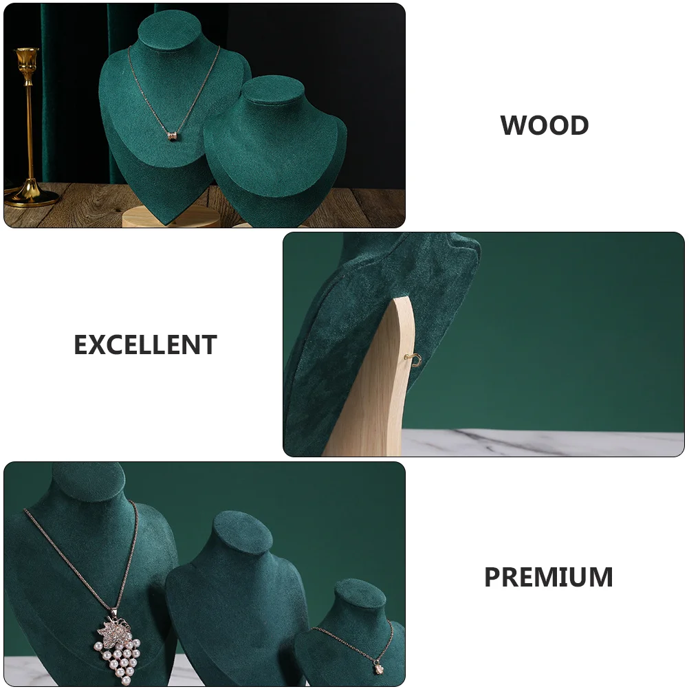 

1 шт. деревянная байковая стойка для ожерелья, элегантный органайзер для ювелирных изделий, гладкая поверхность, защита от царапин и повреждений