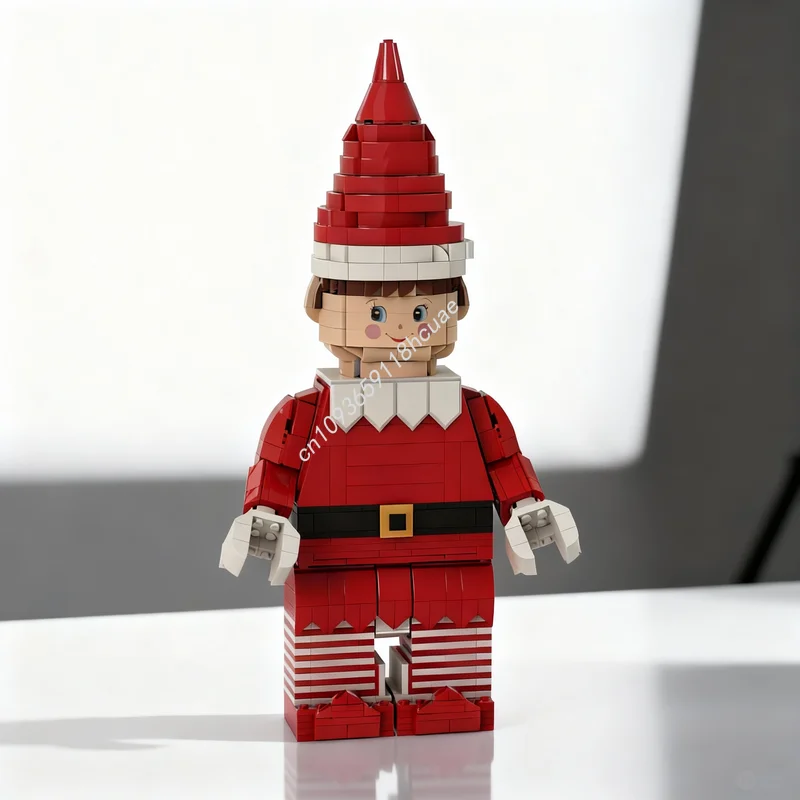1064-pieces-moc-saison-de-noel-l'elfe-coquin-maxifigure-modele-de-blocs-de-construction-architecture-cadeaux-de-noel-jouet-briques-pour-enfants