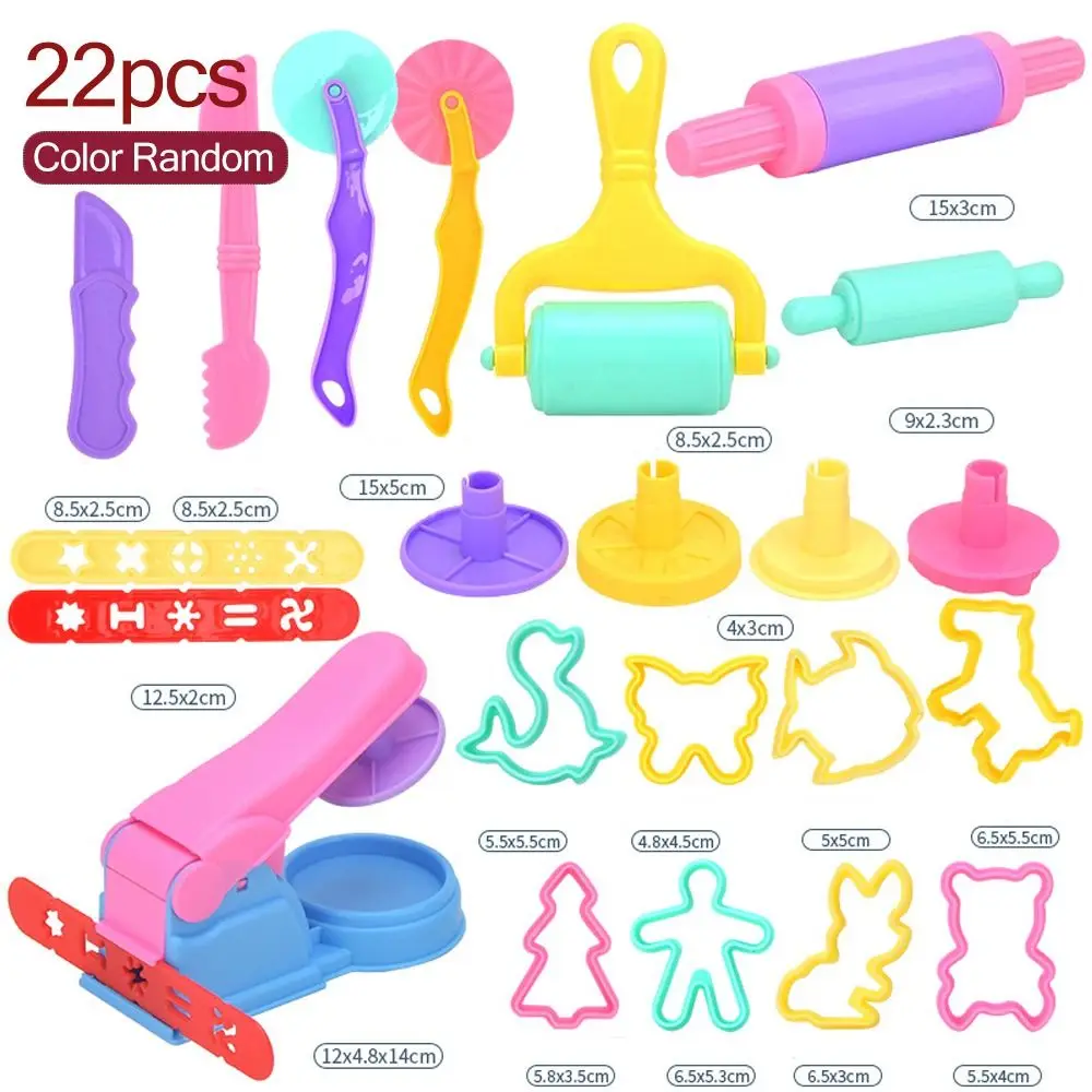 Plastic Plasticine Mold DIY Animal Shape Play Dough Tool Kit Educational Toys Noodle Maker Modeling Clay Accessories Kids