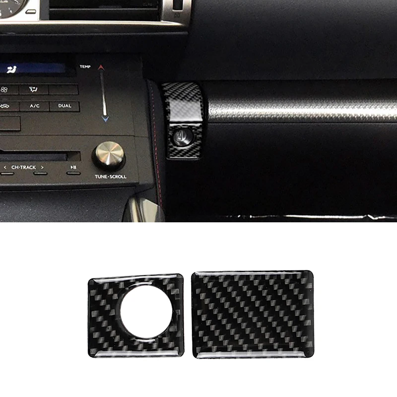 

Carbon Fiber Car Storage Switch Cover Trim Sticker Decal for Lexus IS IS250 2013-2020 Auto Interior Accessories