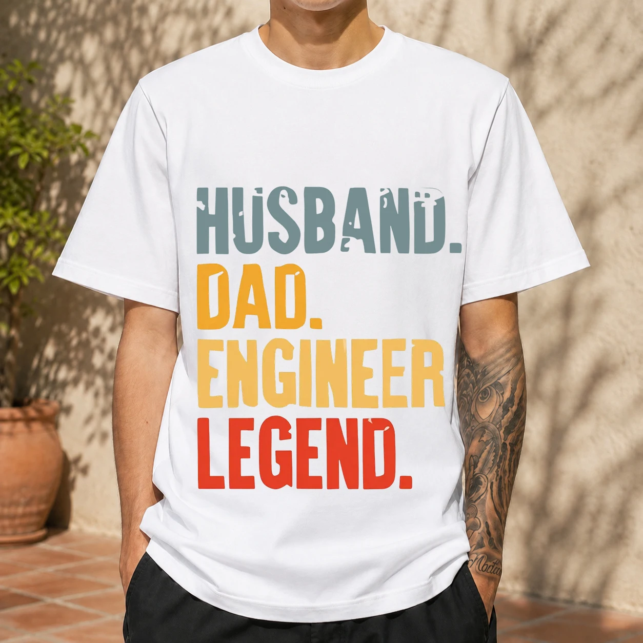 Funny Husband Dad Engineer Legend Retro T Shirts Summer Graphic Retro Streetwear Short Sleeve Father Day Gifts T-shirt Men Tops