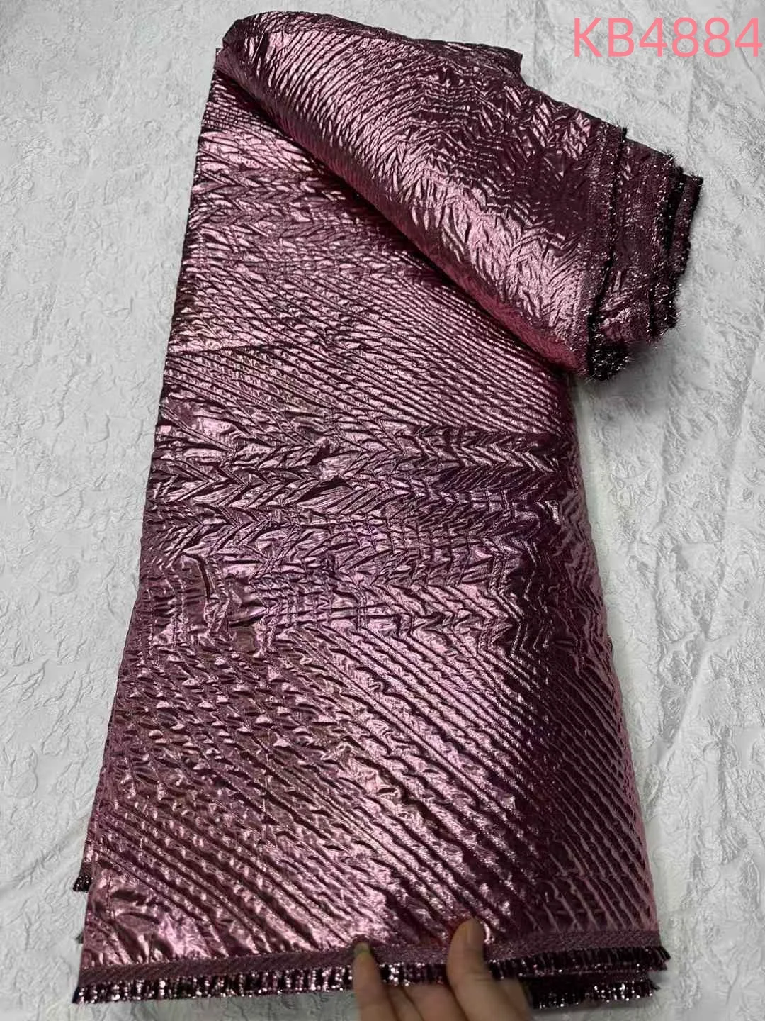 الأفريقي الأزرق الديباج الجاكار أقمشة الدانتيل الأفريقي النسيج الدانتيل جودة عالية 2025 الأحمر الأورجانزا الجاكار الدانتيل للخياطة KB4884