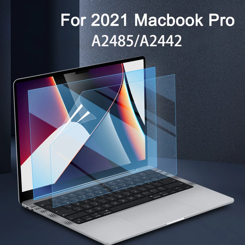 Película protectora de pantalla de vidrio templado HD para ordenador portátil, Protector antiluz azul mate para Macbook Pro 14, 16, A2485, A2442, Air15, A2941, 2023