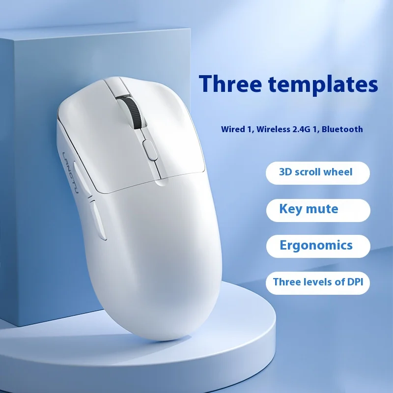 

LANGTU T6 игровая офисная проводная оптическая мышь для настольных киберспортивных ноутбуков бесшумная бесшумная для домашнего использования трехрежимная мышь