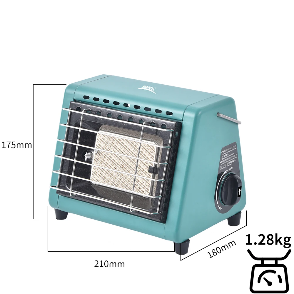 2 in 1 Portable Camping Gas Heater 1500W Portable Outdoor Multifunctional Dual-Use Gas Burner for Ice Fishing Hunting Home