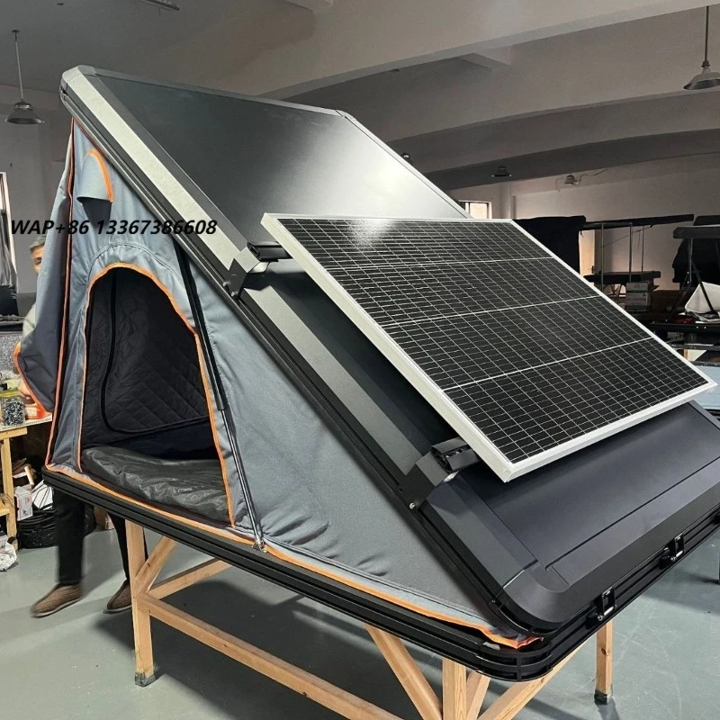 Hydraulic hard-shell roof tent, aluminum, for 2-3 people, suitable for SUV 4x4, DDP transportation to the United States and Euro