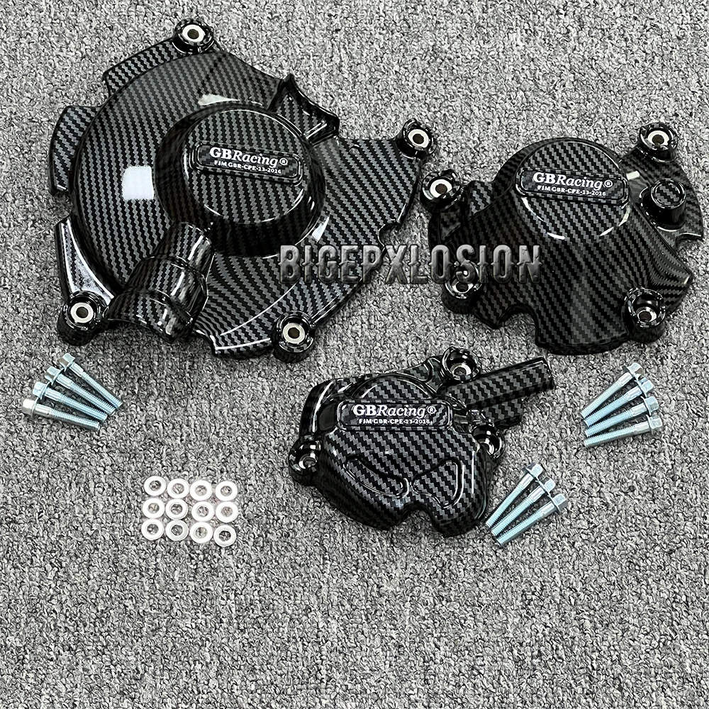 NEW YZF-R1 2025 Carbon Fiber Pattern Motorcycles Engine Protective Cover FOR YAMAHA YZF-R1 & R1M 2015- 2025