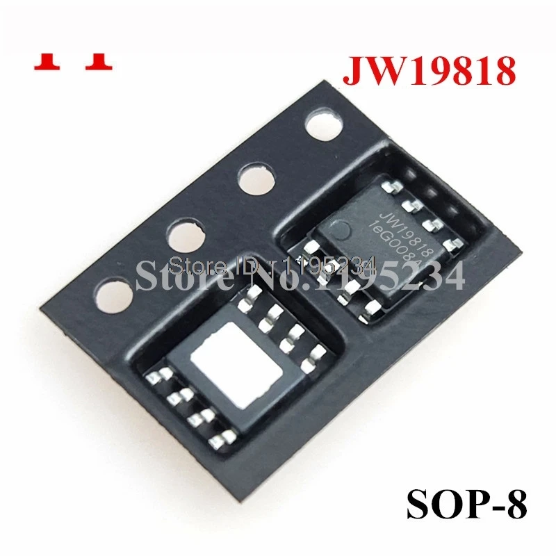 20PCS  JW19818 Single-Channel 500V High-voltage Linear Constant-Current LED Driver  ESOP8