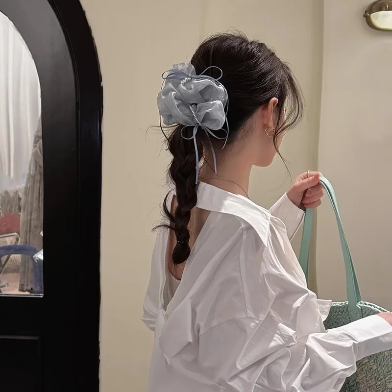 French Retro Ballet Style Satin Hair Ties Wholesale Elegant Premium Soft Silky Hair Bands Daily Hair Accessories For Women
