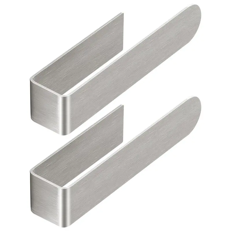 

-November For Bathroom Wall Mounted Towel Holder, For Kitchen Cabinet Shower Self-Adhesive Square Stick On Towel Bar(2 Pack)