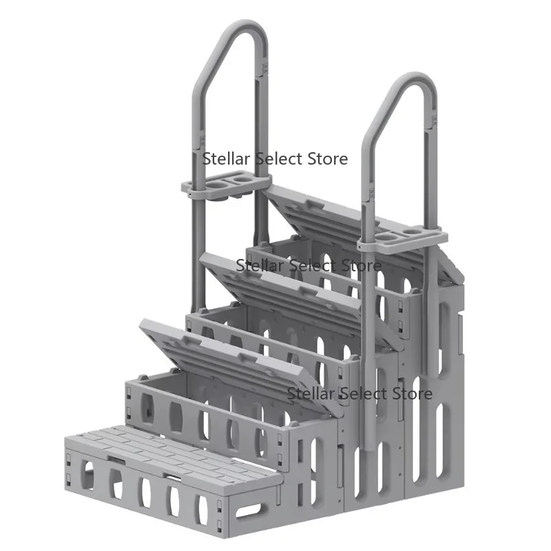 Four Step New CH PE Material Ladder Back Spa Pool Ladder Model S04