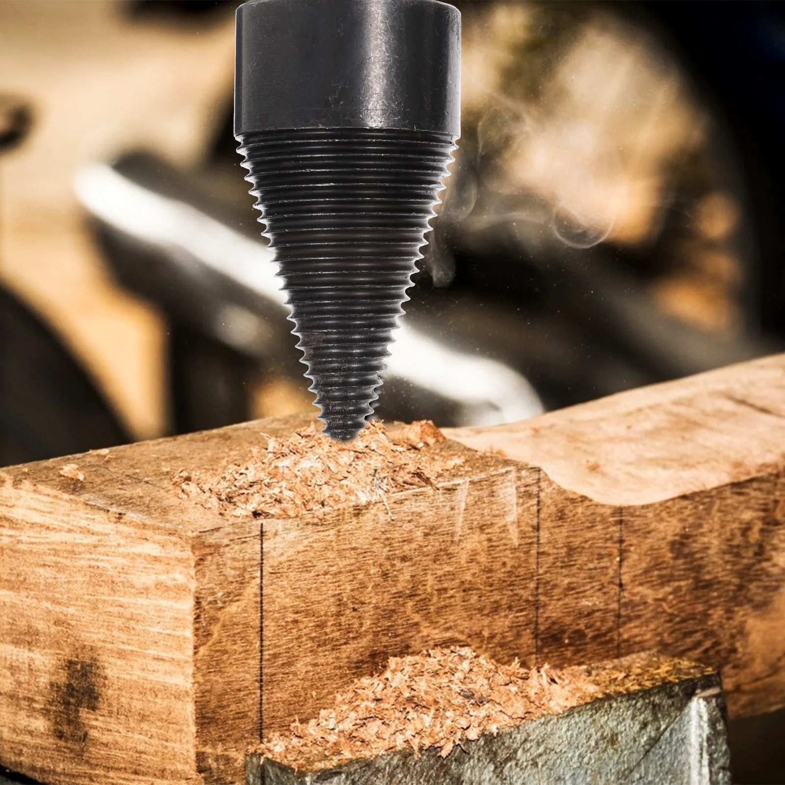 

Wear Resistant Firewood Drill Bit Steel Material Wood Splitter Ultra High Hardness Deep Thread Design Efficient Work