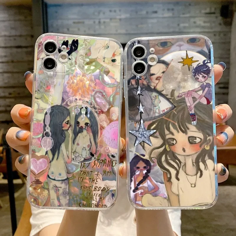 FOR IPhone 13 Pro Max Selling Aya Takano Phone Case FOR IPhone 14 13 12 11 Pro 14 15 Plus 13 Pro MAX XR XS Transparent Covers