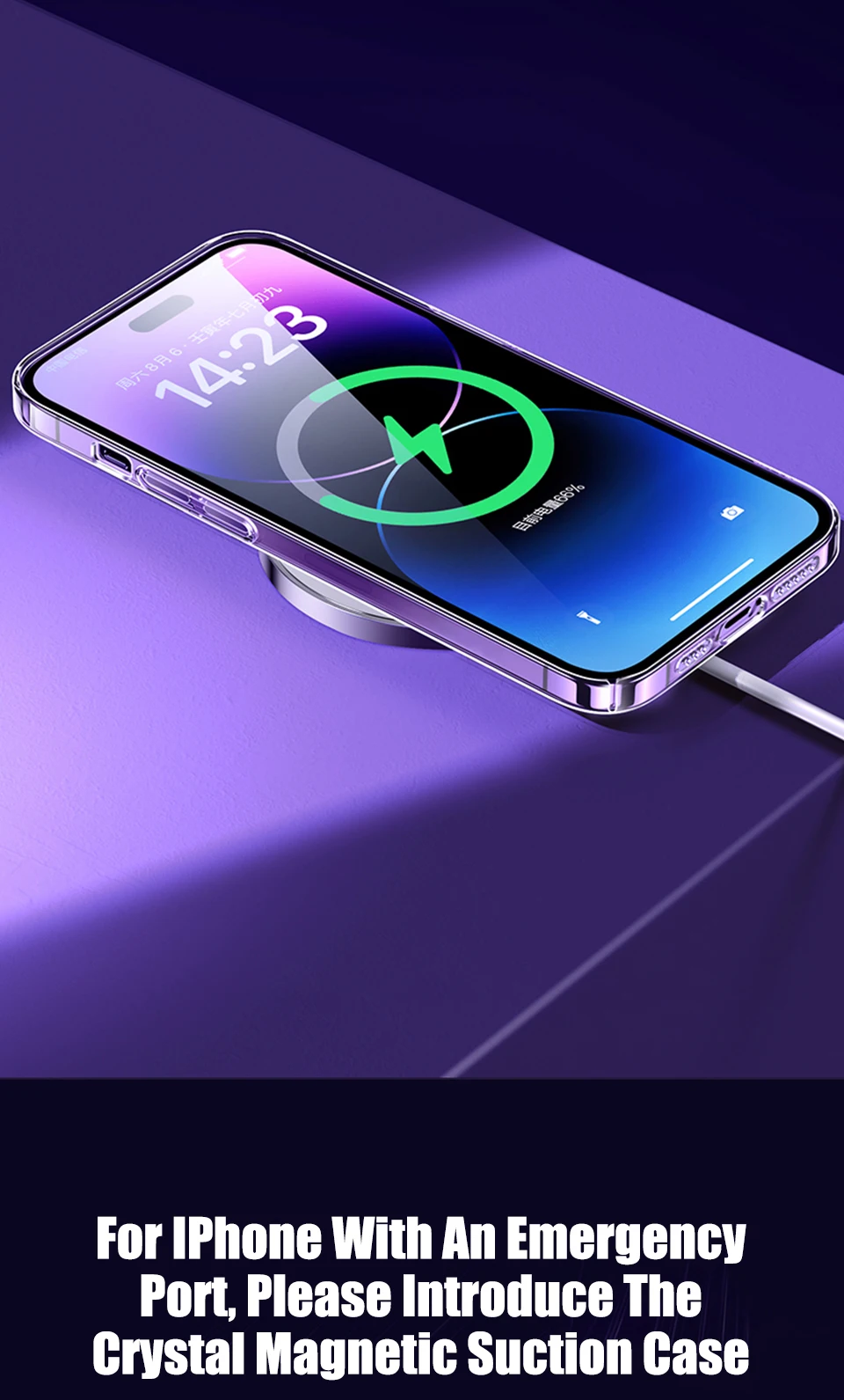 Magnetische transparente Hülle für iPhone 15 14 11 13 12 16 Pro Max Plus für Magsafe Clear Wireless Charging Cases Telefonzubehör – Detail 6